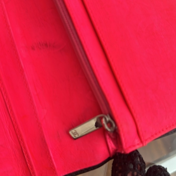 Chanel Black Quilted Lambskin Ligne Cambon Vertical Wallet with Pink Interior - Picture 13 of 16